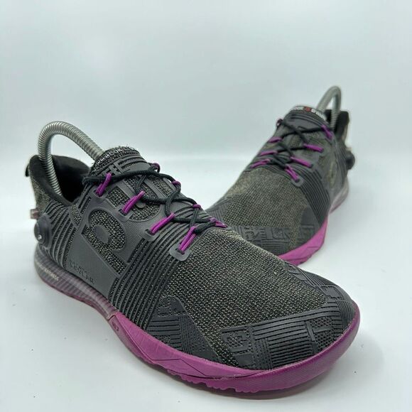 Reebok Crossfit Nano Pump Fusion Women’s Size 7.5 Black Purple Running Shoes - Picture 1 of 9